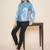 Blue Print Cotton Top