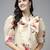 Beige Print Poly Silk Top