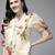 Beige Print Poly Silk Top