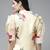 Beige Print Poly Silk Top