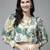 White Print Poly Silk Top