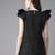 Black Embroidered Cotton Blend Top
