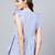 Blue Embroidered Polycotton Top