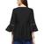 Black Solid Cotton Top