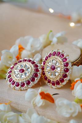 Traditional Gold Plated Stud Earrings 2