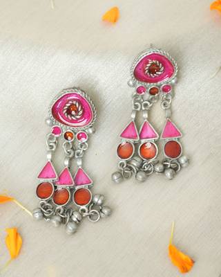 Afghan Choker Oxidised Silver Jewellery Set For Women 3