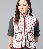 Red Print Cotton Jacket