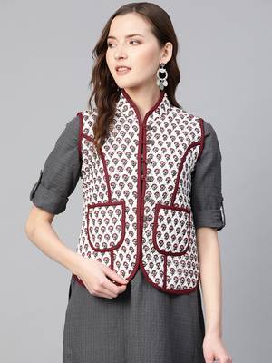 Off-White Print Cotton Jacket 1