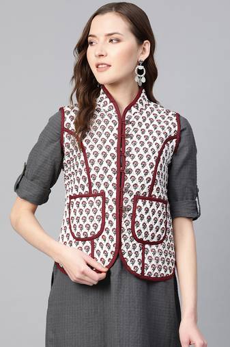 Off-White Print Cotton Jacket
