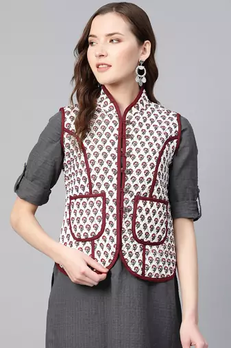 Off-White Print Cotton Jacket