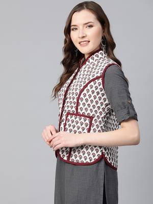 Off-White Print Cotton Jacket 3