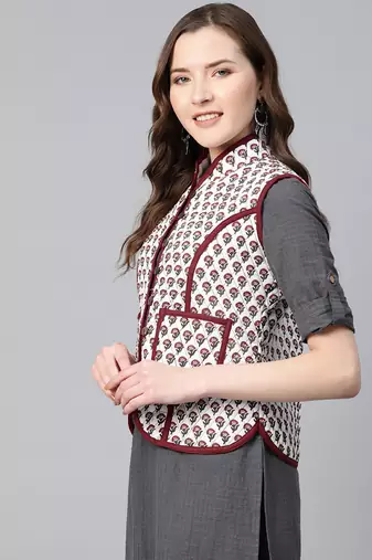 Off-White Print Cotton Jacket