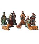 9 Piece Nativity Figurine Set for Christmas Decoration- 3.5 Inches (Small)