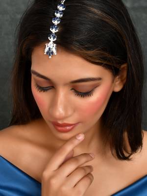 American diamond ethnic maang tikka 2