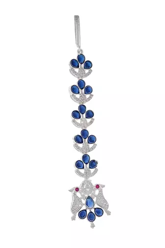 American diamond ethnic maang tikka