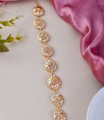 Handcrafted kundan hair jewellery