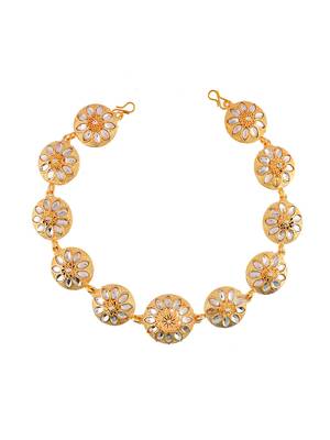 Handcrafted kundan hair jewellery 3