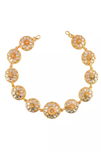 Handcrafted kundan hair jewellery