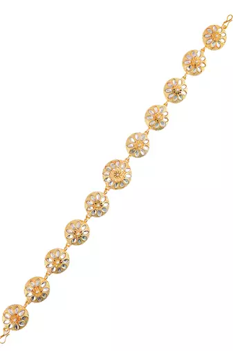 Handcrafted kundan hair jewellery