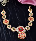 Kundan rajputi borla matha patti hairband