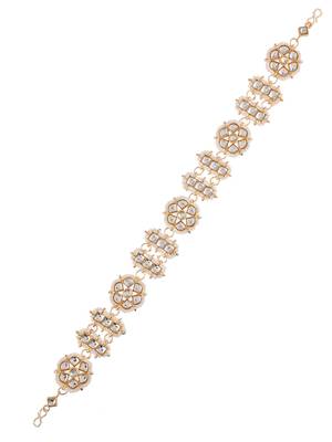 Gold plated kundan matha patti 4