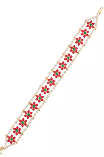Pearl floral hairband