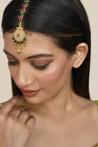 South indian wedding matha tikka