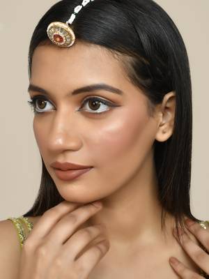 Kundan ethnic borla head jewellery 2