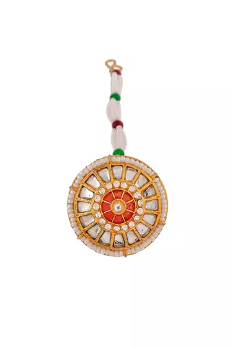Kundan ethnic borla head jewellery