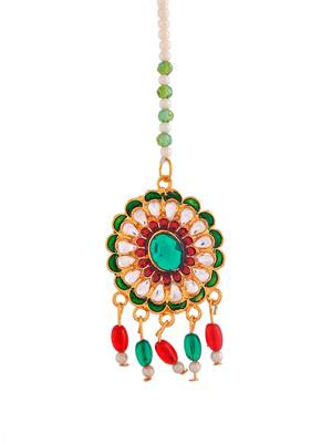 Meenakari kundan matha tikka 3