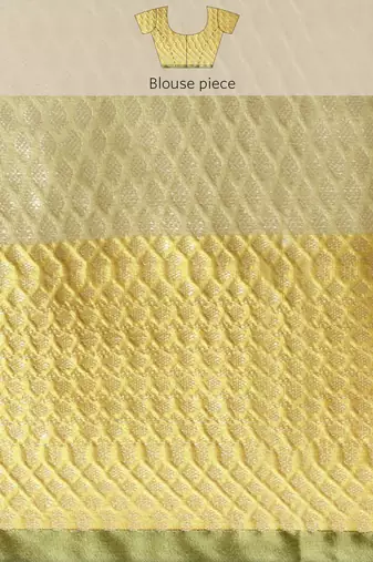 Gold woven tissue saree with blouse