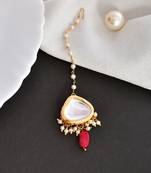 Kundan gold plated maangtikka