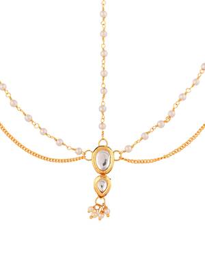 Classic traditional kundan matha patti 3