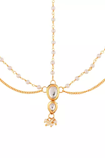 Classic traditional kundan matha patti
