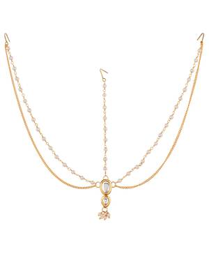 Classic traditional kundan matha patti 4