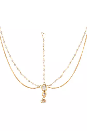 Classic traditional kundan matha patti