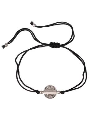 Silver plated triple ball beaded anklet 3