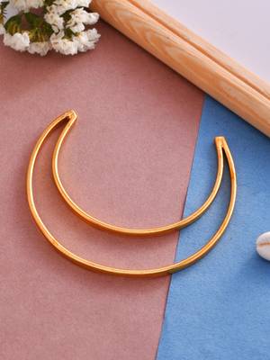 gold plated contemporary designer barefoot ankle bracelet 1