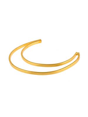 gold plated contemporary designer barefoot ankle bracelet 3