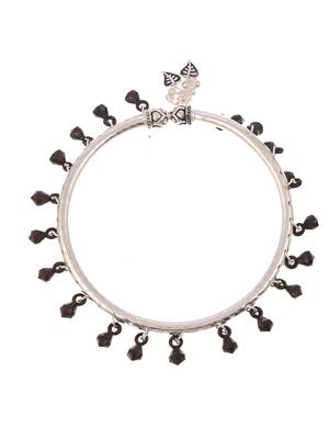 Silver plated ethnic ankle bracelet payal for women 3