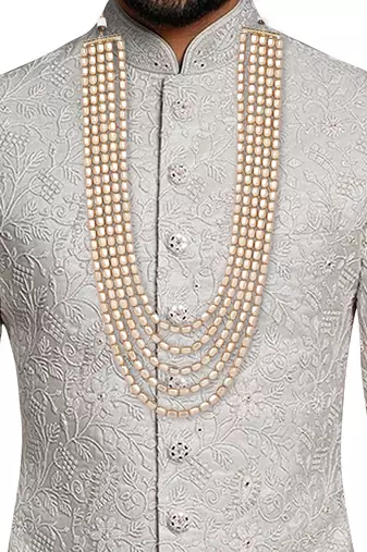 5 Layered Traditional Dulha Moti Mala with Beaded Maharaja Haar/Groom Necklace