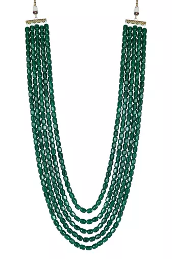 5 Layered Traditional Dulha Moti Mala with Beaded Maharaja Haar/Groom Necklace