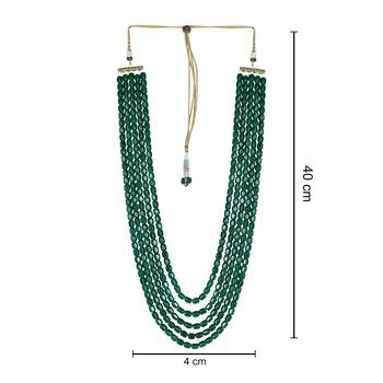 5 Layered Traditional Dulha Moti Mala with Beaded Maharaja Haar/Groom Necklace 5