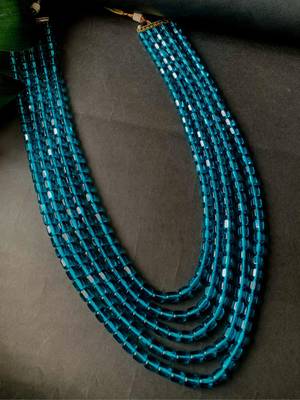 5 Layered Traditional Dulha Moti Mala with Beaded Maharaja Haar/Groom Necklace 1