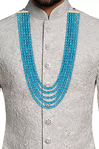 5 Layered Traditional Dulha Moti Mala with Beaded Maharaja Haar/Groom Necklace