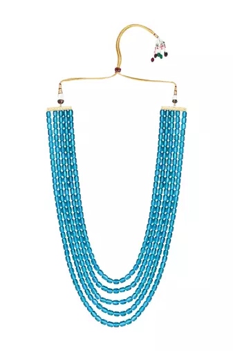 5 Layered Traditional Dulha Moti Mala with Beaded Maharaja Haar/Groom Necklace