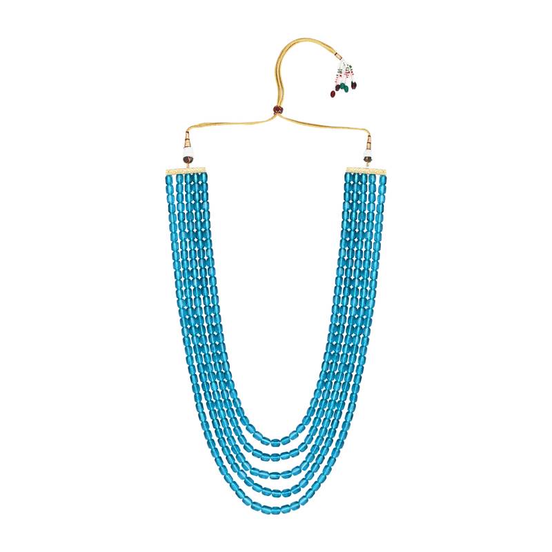 5 Layered Traditional Dulha Moti Mala with Beaded Maharaja Haar/Groom Necklace