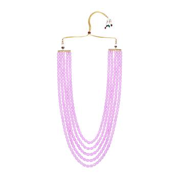 5 Layered Traditional Dulha Moti Mala with Beaded Maharaja Haar/Groom Necklace 2