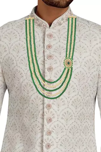 5 Layered Traditional Dulha Moti Mala with Beaded Maharaja Haar/Groom Necklace