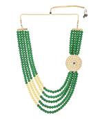 5 Layered Traditional Dulha Moti Mala with Beaded Maharaja Haar/Groom Necklace For Men
